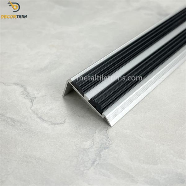 Silver / Grey Bullnose Tile Trim Metal Trim Shower Niche Punching Roud Stair Nosing