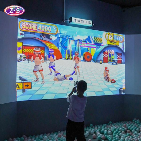 Magic Interactive Wall Projection Games Dynamic Immersive Ball-throwing Display