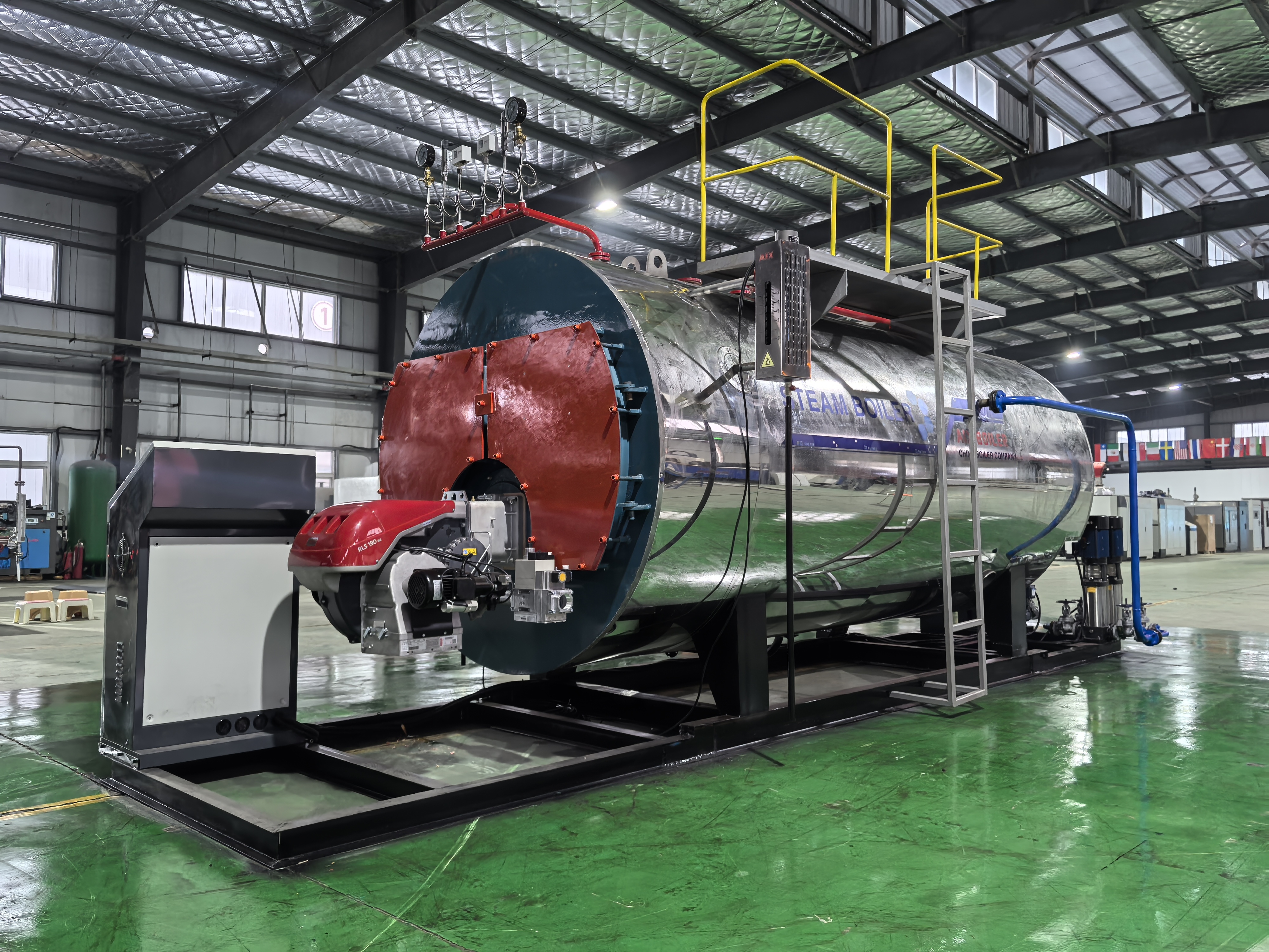 1-30Ton Oil Gas Fired Steam Boiler Fully Automatic 10-25bar Customized