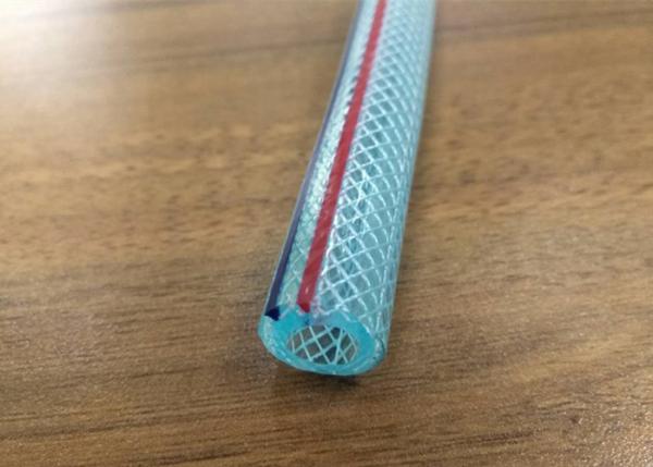 Colorful Crystal PVC Braided Hose Pipe Tube Anti Abrasion For Transport Water