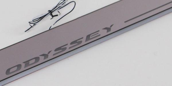 Honda Odyssey LED lights Moving Door Scuff car Sill Plate Side Step Pedal