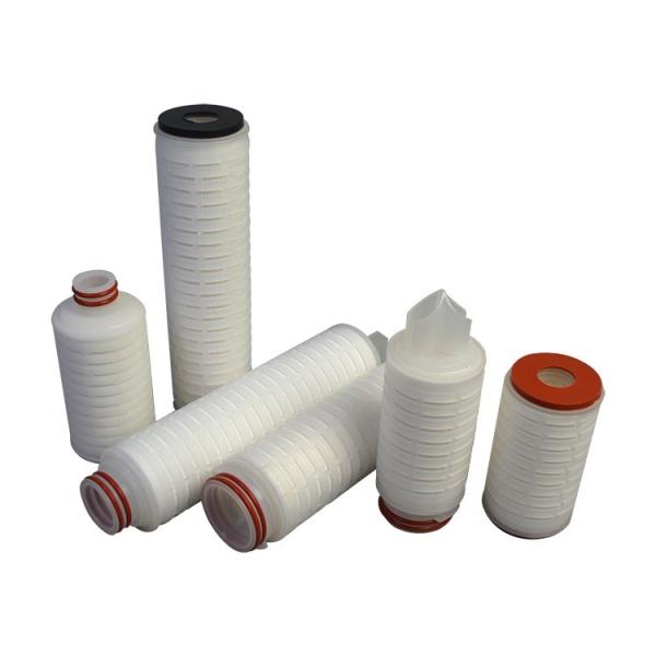 Hydrophobic PVDF Pleated Membrane Filter Cartridge for Biogas Filtration in Food Beverage