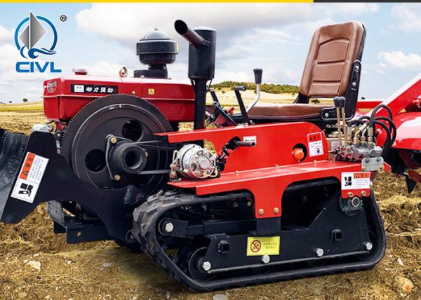 22-50hp Crawler Rotary Tiller / Agricultural Orchard Diesel Fertilization Micro Tiller / Pastoral Management Machine
