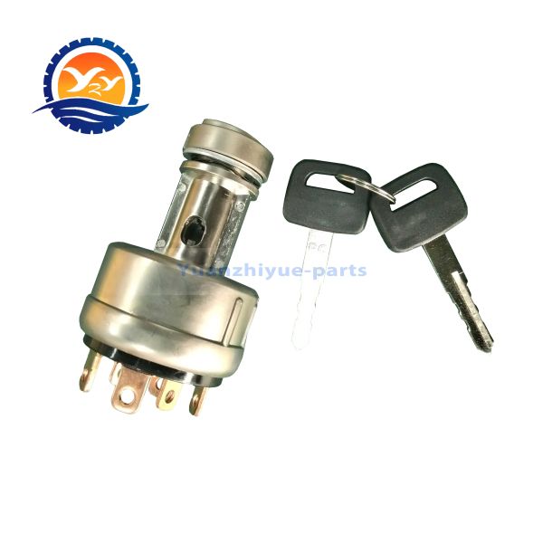 High Quality PC200-7 Ignition Switch With Key for Komatsu Excavator PC200 PC200-7 Ignition Key Starter Switch With Keys