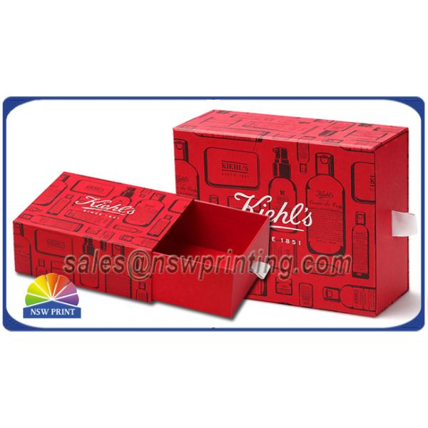 Customized Rigid Paper Drawer Box for Hair Treatments / Body Soap / Lip Balm Kit