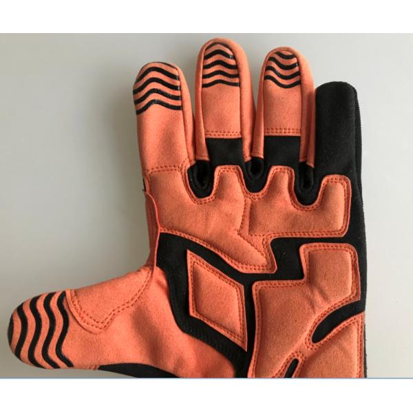 Synthetic Leather M209 TPR Impact Protection Mechanic Gloves with Hook Loop Cuff