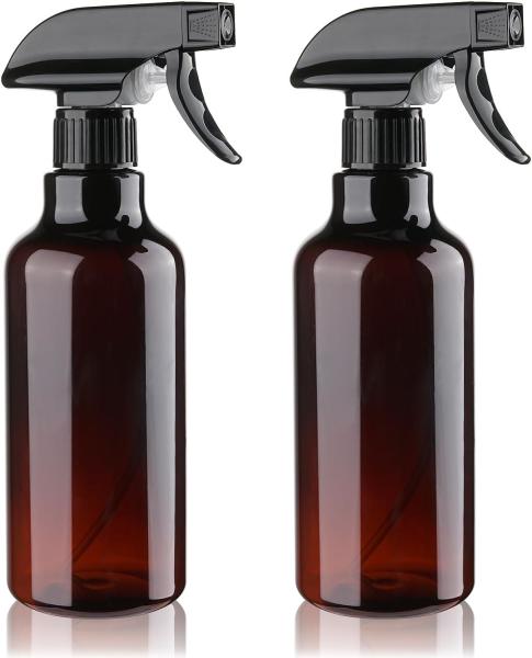 Plastic Spray Bottles Empty Spray Bottle 16.9oz/500ml 2 Pack Heavy Duty Spraying Bottles Mist/Stream Water Bottle