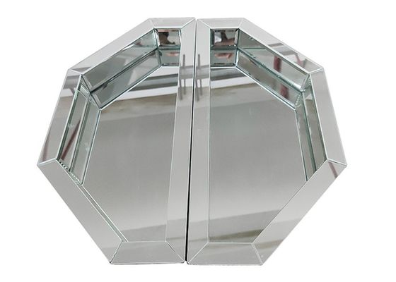 Silver Mirror Resin Tray with MDF Material and Customizable Color Options