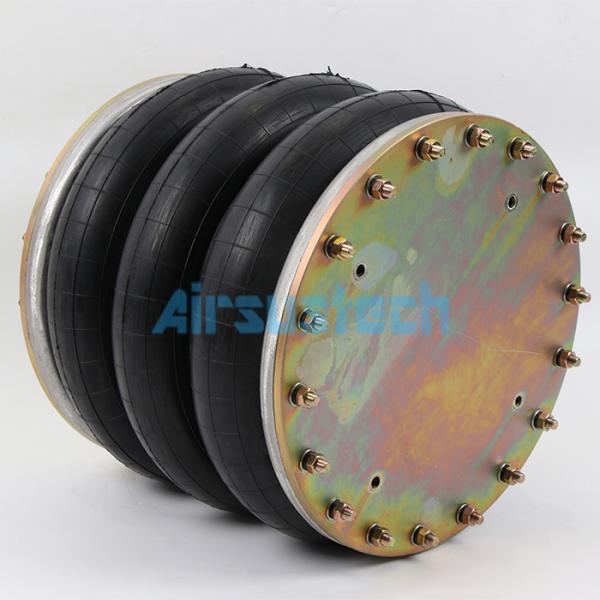 New Firestone W01-358-7286 Air Spring With Flang Ring Triple Convoluted Bellows