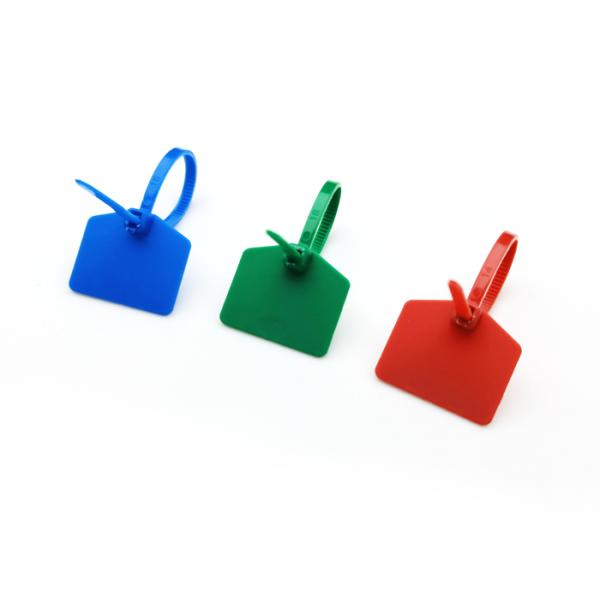 120mm Length Self Locking Nylon Tie Wraps With Tamper Evident Plastic Security Seal