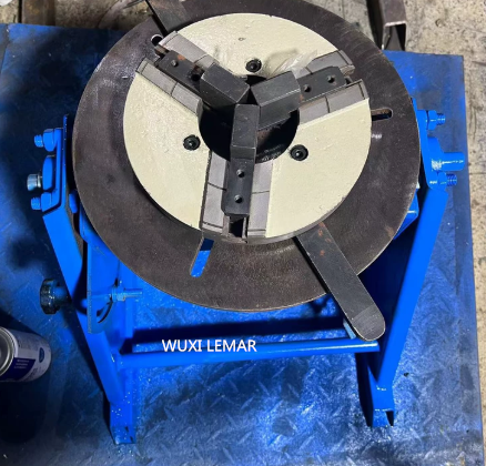 50kg Welding Positioner with 200mm Chuck, 0-90° Tilt Table for Rotary Welding