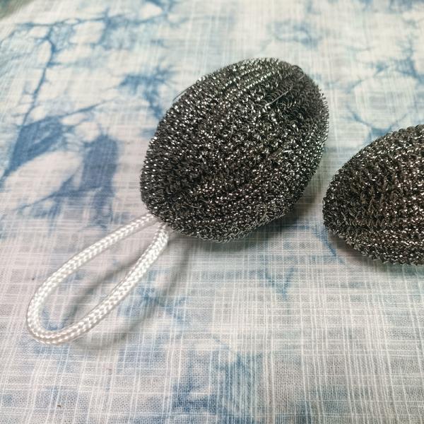 JNKA Packaging Pot Wire Scrubber/scourer/cleaning Ball Cleaning SS 410 Stainless Steel Silver Kitchen Sponge Scrubber