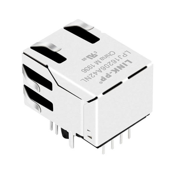 Tyco 5-6605706-2 Compatible LINK-PP LPJ16206A42NL 10/100 Base-T Tab Up Yellow/Green Led Single Port Jack RJ45 Keystone Module