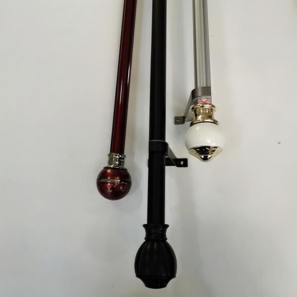 22 Inch Single Track Ceiling Mount Steel Pipe Curtain Rods