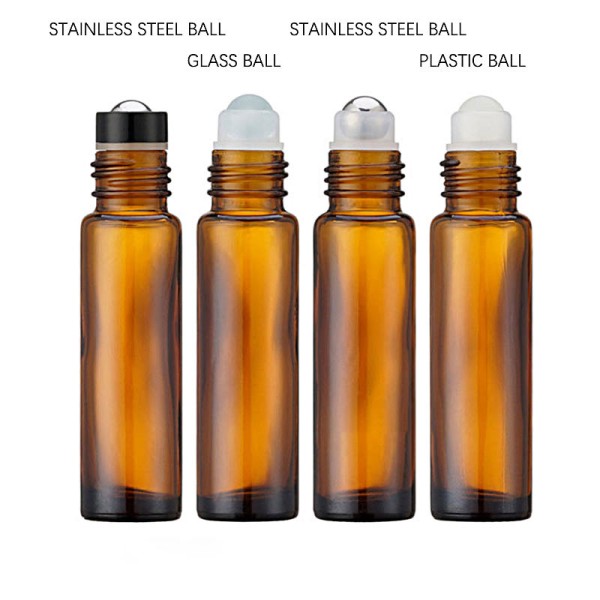 Roll On Ball Closure Clear Glass Beauty Bottle Offering Essential Oil Compatibility And Dispensing Suitable For Cosmetic Packaging