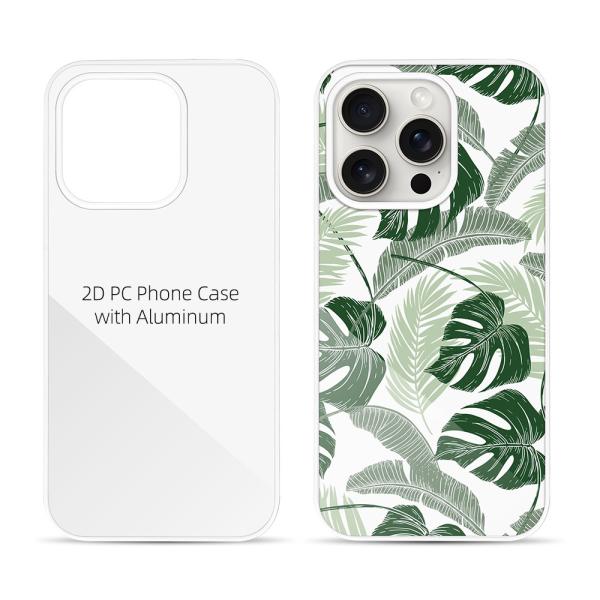 Casque de téléphone portable en plastique sublimé imprimable avec feuille d'aluminium pour iPhone