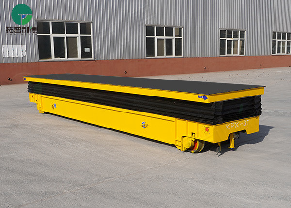 Battery Power Hydraulic Lifting Electric Rail Cart