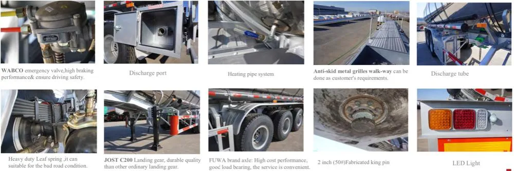 45 CBM 3 Axle Fuel Tank Semi Trailer for Commercial Fuel Logistics