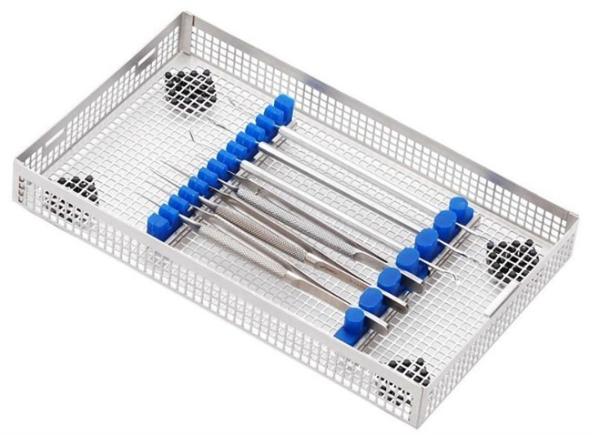 No Welded Joint Endoscope Sterilization Tray , Surgical Instrument Trays Stainless Steel