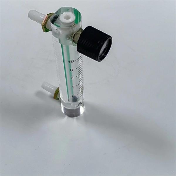 Oxygen Bar Flow Meter 3-30lpm Oxygen Air Gas Flow Meter With Valve