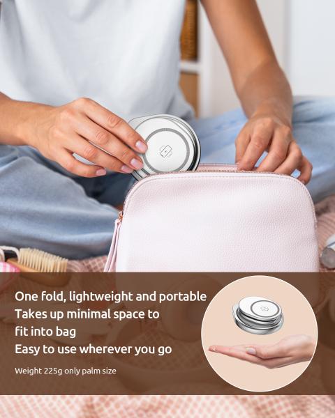 360 Rotating Metallic 3 In 1 Folding Charger Zinc Alloy 15W for Mobile Phone