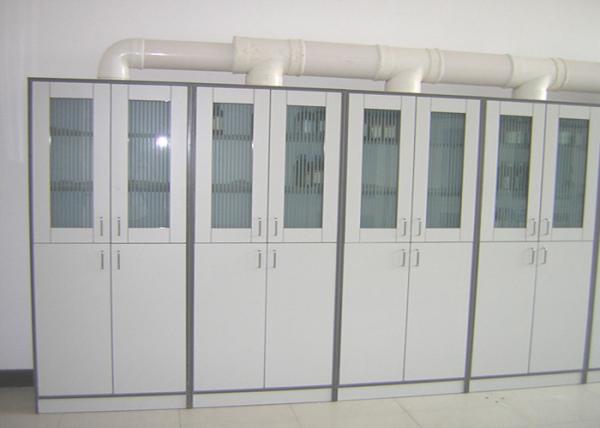 Anti Corrosion Biology Lab Furniture , White Medicine Cabinet With Automatic Fan