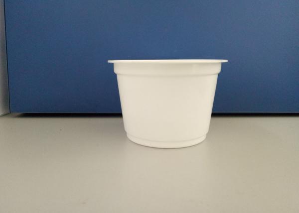 acidophilus milk plastic cup in white color for milk, drink, jelly, solid food packaging