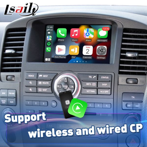 Lsailt Wireless Android Auto Multimedia Carplay Screen for 2010-2015 Nissan Navara D40