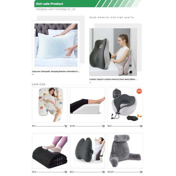 Hotel Custom Orthopedic Contour Memory Foam Ergonomic Cervical Neck Pain Pillows