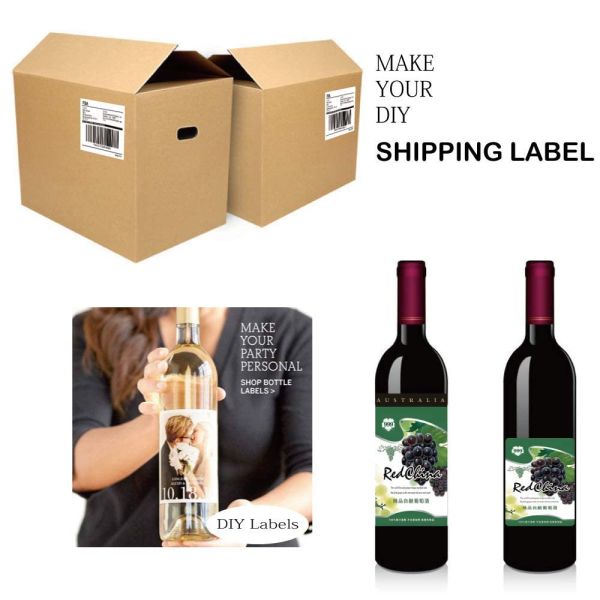 Waterproof Customizable A4 Label Stickers with Strong Adhesive for Laser and Inkjet Printers