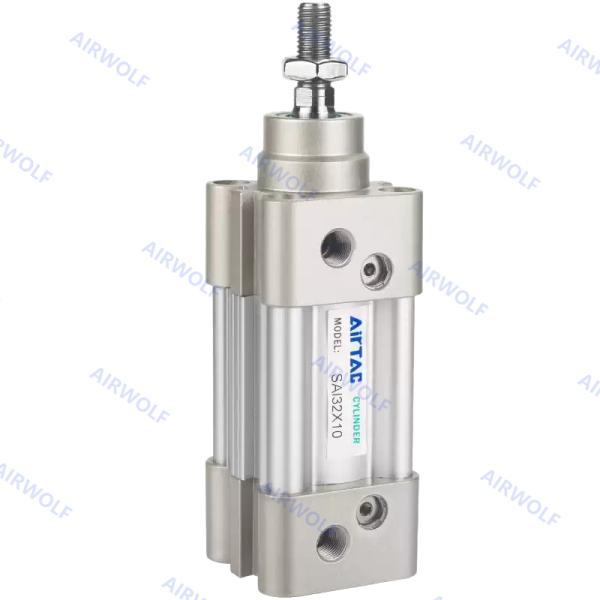 AIRTAC ISO15552 Aluminum Standard Cylinder Double Acting SAI SAID SAIJ Bore 32mm To 200mm Stroke 10mm To 2000mm SAI80X150S SAID200X400S