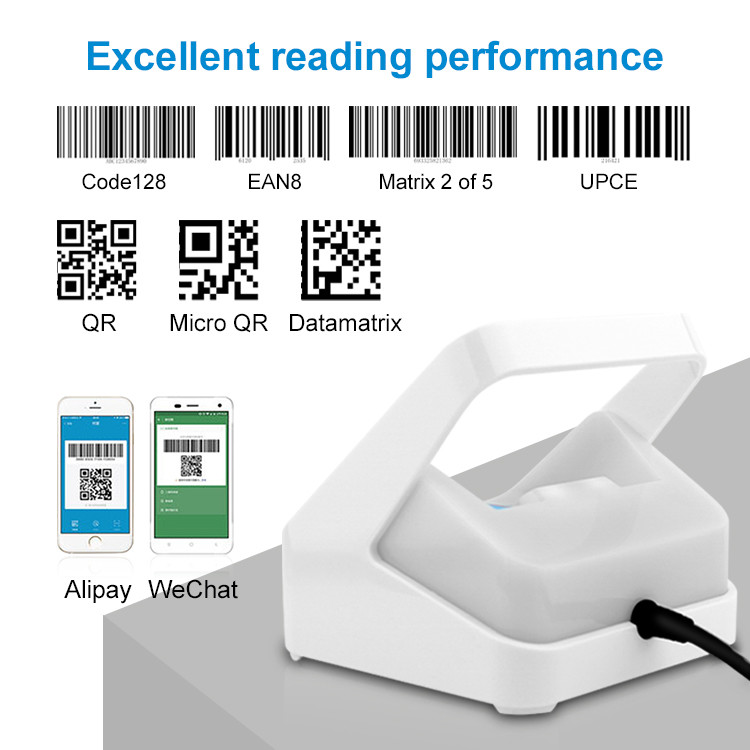 Usb читателя штрихкода коробки оплаты 1D блока развертки кода QR 2D мобильный
