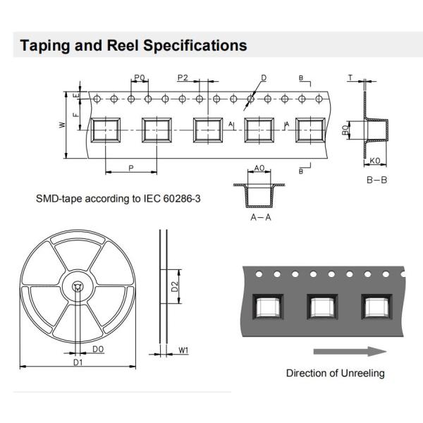 Нагнетательной трубы газа держателя 800V GDT 5KA SMD 5050 SMD5050-B Arrester ограничителя перенапряжения поверхностной керамический
