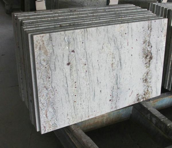 Gray Thick Stone Slab Countertop Stone Vanity Tops 108 X 25.5 X 2 Size