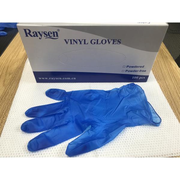 Mechanical Repairs Printed Powder Free Vinyl Gloves With Rolled Rim