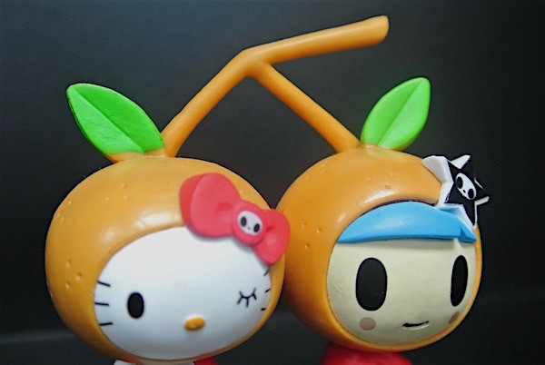 Orange Fruit Custom Plastic Toys Hard Figure Lovely For Promotion Gift