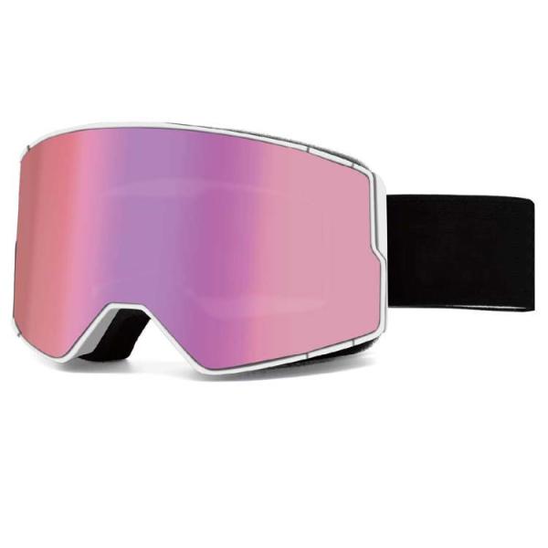 1/2/3 Layers Face Foam Optional Anti-fog UV400 Ski Goggles with Magnetic Feature