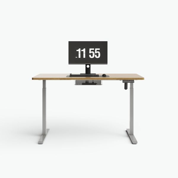Bureau électrique réglable en hauteur pour bureau à domicile avec rangement de câbles