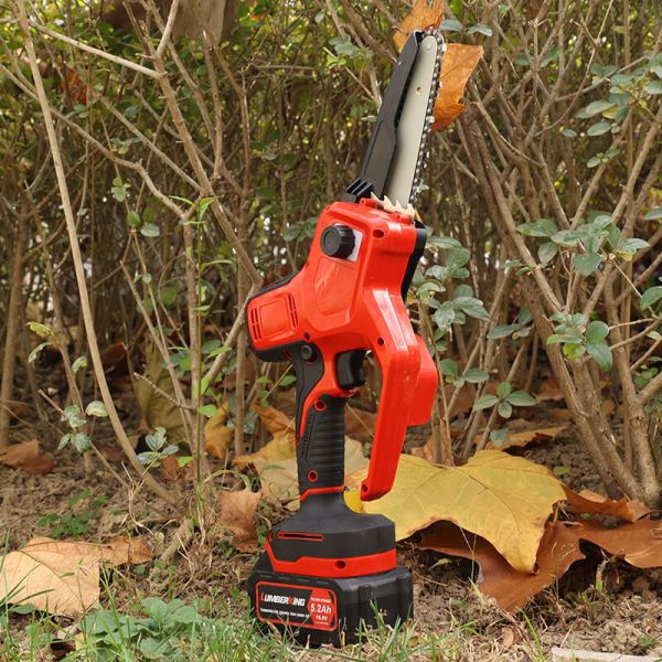 Mini tronçonneuse électrique 6 pouces 2 batteries Cadeau parfait pour hommes