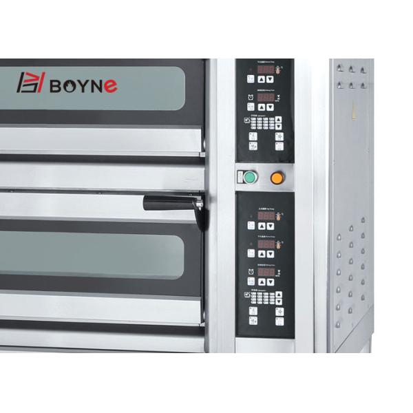 Commercial Stainless Steel Microcomputer Two Deck Four Trays 20-400°C Electrci Oven