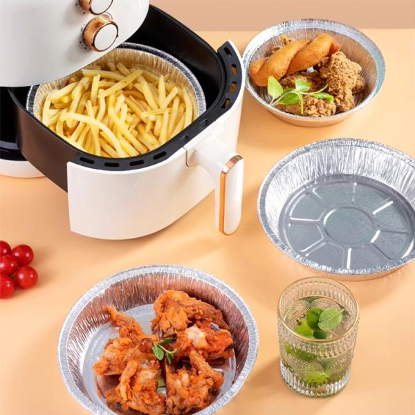 Пищевая безопасность одноразовые бройлерные кастрюли Алюминиевая фольга Пищевая емкость Облоговая кастрюля для приема