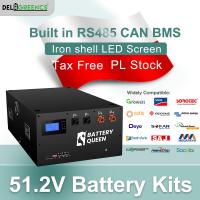 16S 280Ah 304ah Seplos 48V Metal Kits vida de equilíbrio ativopo4 bateria 200A BMS Para casa solar