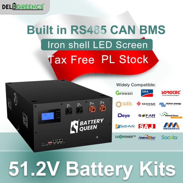16S 280Ah Lifepo4 Battery with 48V 200A BMS and Active Balancing for DIY Solar Energy Storage