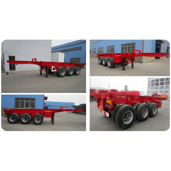 ABS Anti-lock Braking System 20 FT Double Axle Container Trailer Chassis Semi Trailers