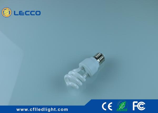 T3 Half Spiral Energy Saver Light Bulbs 6400K CFL 9 Watt Nickelplated Aluminum Base