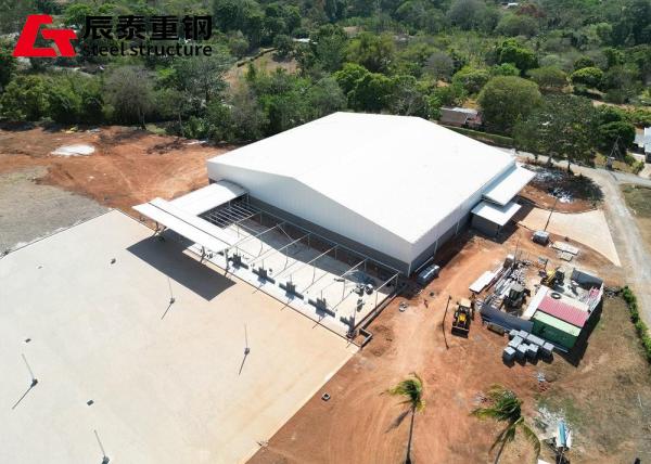 Pre Engineered Steel Structure Supermarket Steel Frame Building Factory Galvanized