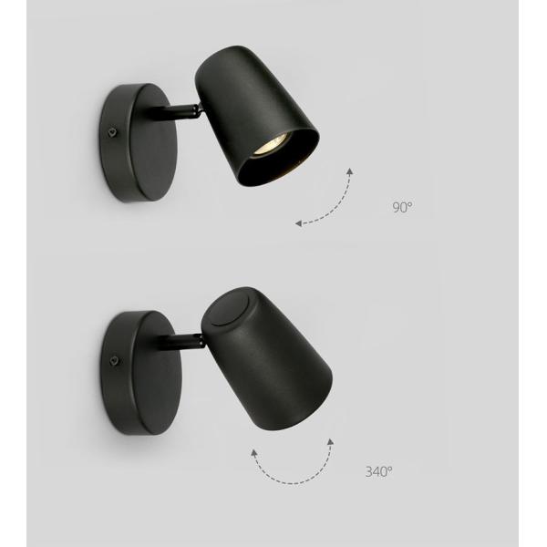 Hotel bedside lamp GU10 E27 reading lamp headboard wall light luxury hotel wall lamp villa bed retro wall light