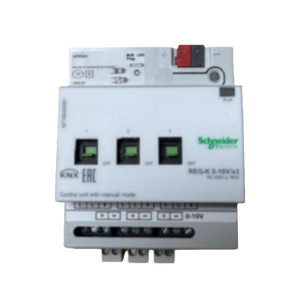 Manual Mode MTN646991 Schneide SpaceLogic KNX 3 Gang 0-10V Control Unit