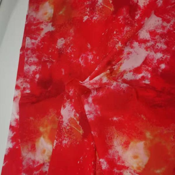 Красная напечатанная ткань 20Dx20D Microfiber делает нейлон водостойким 40gsm 100%