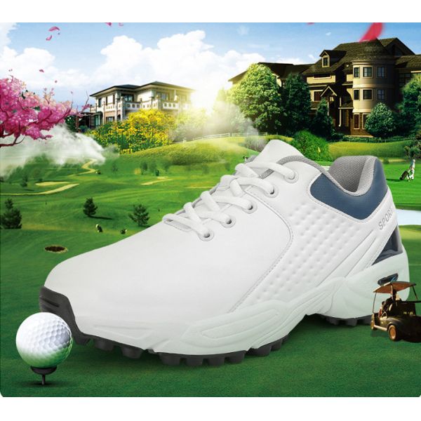 PU Leather Men Golf Shoes Outdoor Men Casual Sports Shoes EU40-46